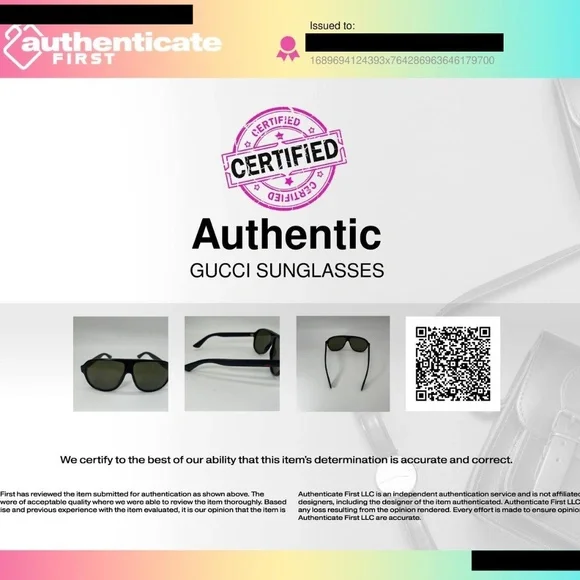 Gucci Black Authentic Sunglasses